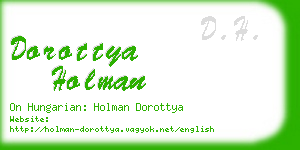 dorottya holman business card